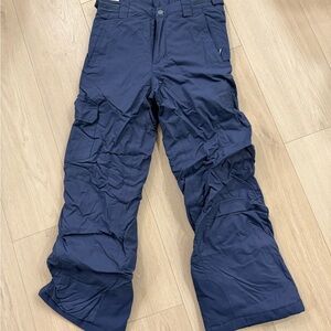 Columbia kids Classic Blue Cargo Pants for snow